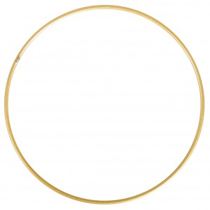 Kovový kruh na lapač snů, zlatý, 30 cm