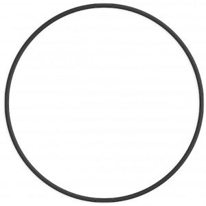 Kovový kruh na lapač snů, černý, 20 cm
