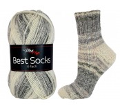 Ponožková příze Best Socks - bílo-černá