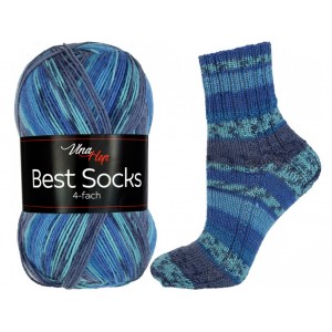 Příze Best Socks - modrý mix