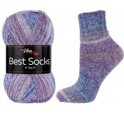 Ponožková příze Best Socks - modro-fialová