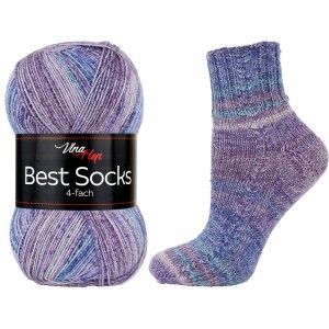 Příze Best Socks - modro-fialová