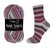 Ponožková příze Best Socks - černá, béžová, červená