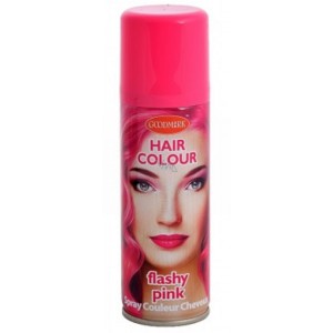 Barva na vlasy ve spreji smývatelná - růžová