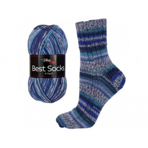 Příze Best Socks - modro-fialová
