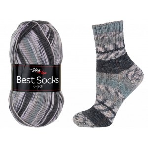Příze Best Socks - šedý mix