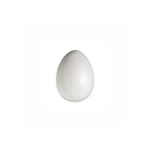 Plastové vejce s dírkou 4 cm, bílé