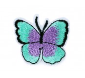 Nažehlovačka - motýl, zelená pastelová