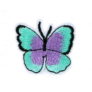 Nažehlovačka - motýl, zelená pastelová