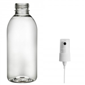 Plastová lahvička s kosmetiským rozprašovačem  250 ml