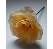 Dekorace - květ se stonkem, meruňkový