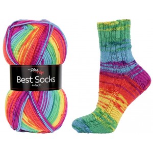 Ponožková příze Best Socks - mix barev