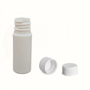 Plastová lahvička bílá s bílým víčkem 10 ml