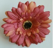 Dekorace - květ gerbera, fialovorůžový