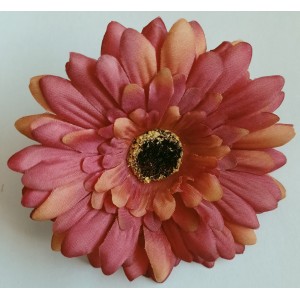 Dekorace - květ gerbera, fialovorůžový