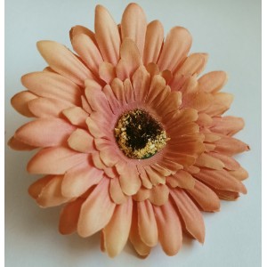 Dekorace - květ gerbera, oranžový