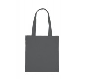 Bavlněná plátěná taška, 38x42 cm, šedočerná