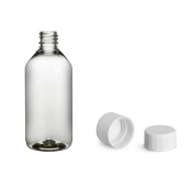 Plastová lahvička s bílým víčkem 115 ml