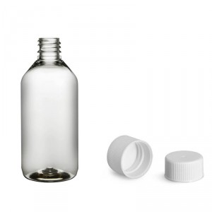 Plastová lahvička s bílým víčkem 115 ml