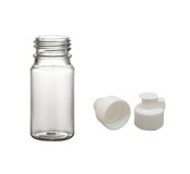 Plastová lahvička s bílým dávkovacím víčkem 35 ml