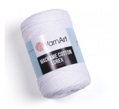 Příze Macrame Cotton Lurex 2 mm - bílo-holografická