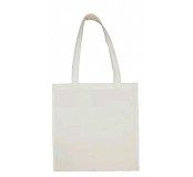 Bavlněná plátěná taška, 38x42 cm, šedomodrá