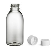 Plastová lahvička s bílým víčkem 150 ml