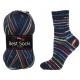 Ponožková příze Best Socks - tm. modrá a mix barev