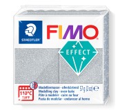 Fimo Effect modelovací hmota 57 g - glitrová stříbrná