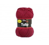 Vlna Tulip - temná červená