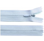 Zip skrytý, 20 cm, sv. modrý