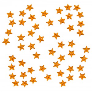 Dekorační knoflíky Mini stars- yellow