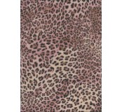 Filc s potiskem 30,5 x 22,9 cm, tl. 1 mm - růžový leopardí