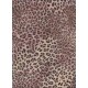 Filc s potiskem 30,5 x 22,9 cm, tl. 1 mm - růžový leopardí