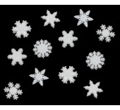 Dekorační knoflíky Glitter Snowflakes