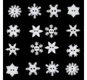 Dekorační knoflíky Sew Thru Snowflakes