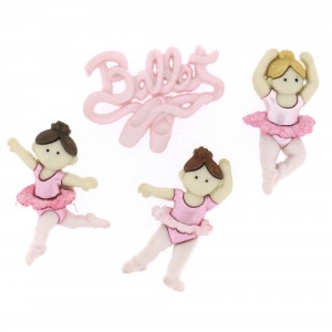 Dekorační knoflíky Little ballerinas