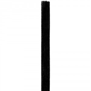 Chlupatý drátek bal. 25 ks - pr. 6 mm, 30 cm, černý