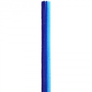 Chlupatý drátek bal. 25 ks - pr. 6 mm, 30 cm, modrý mix