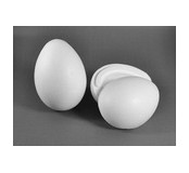 Polystyrenové vejce, 15,5 x 11 cm, půlka