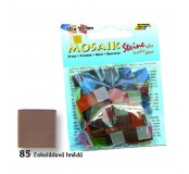 Mozaika z pryskyřice 10x10 mm - čokoládová