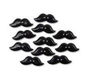 Dekorační knoflíčky Mustache Lovers