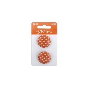 Dekorační knoflíčky Orange Dots