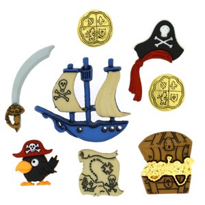 Dekorační knoflíky Pirates