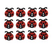 Dekorační knoflíky Sew cute Ladybugs