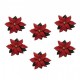 Dekorační knoflíky Red Poinsettas