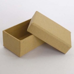 Kartonová krabička přírodní - obdélník