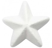 Polystyrenová hvězdička 6 cm.