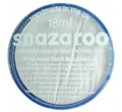 Barva na obličej Snazaroo 18ml - třpytivá bílá