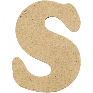 Dřevěné písmenko S